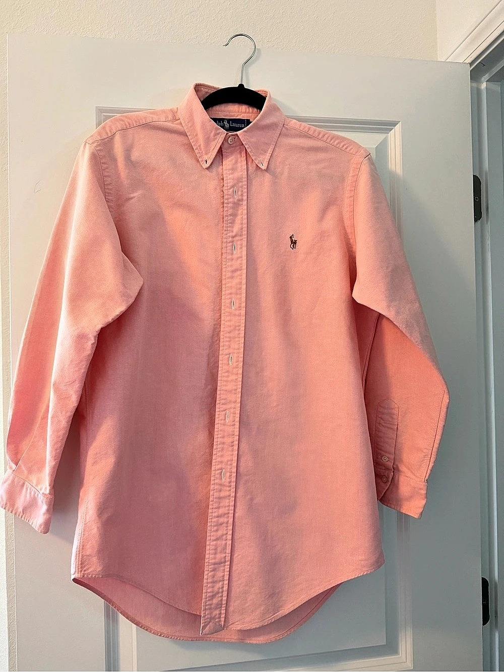 Ralph Lauren Men's Cotton Oxford Button-Down Shirt Pink Medium